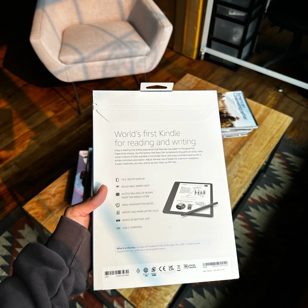 Brand new! Unopened box kindle scribble! 16GB with basic pen